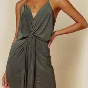 MISA Black Halter Dress regular price $150